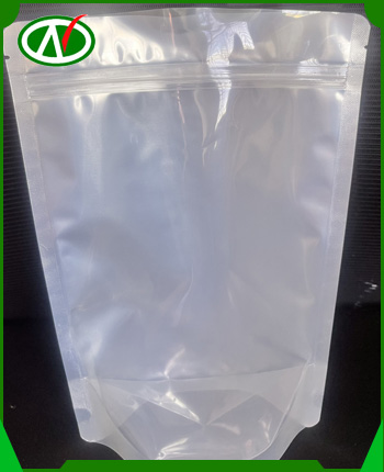 Transparent straight bottom zipper bag